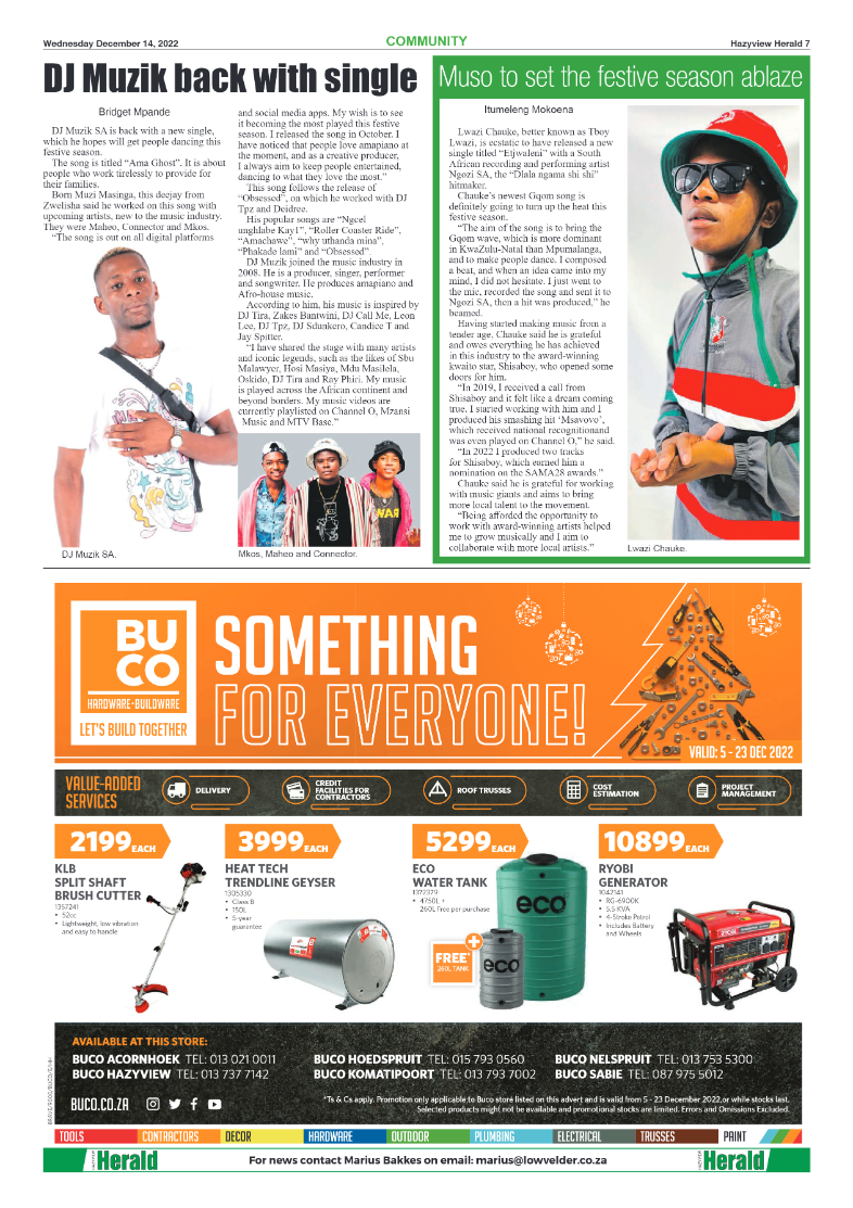 Hazyview Herald 14 December 2022 page 7
