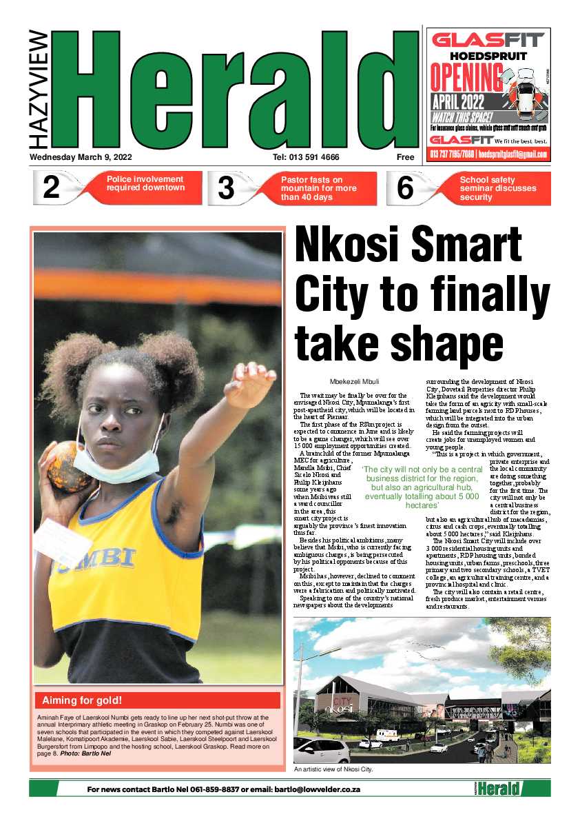 Hazyview Herald 9 March 2022 page 1