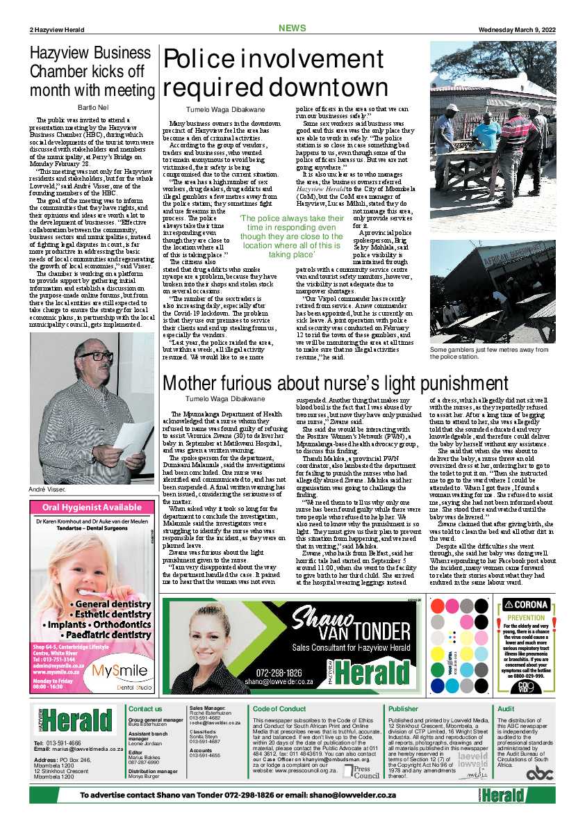 Hazyview Herald 9 March 2022 page 2