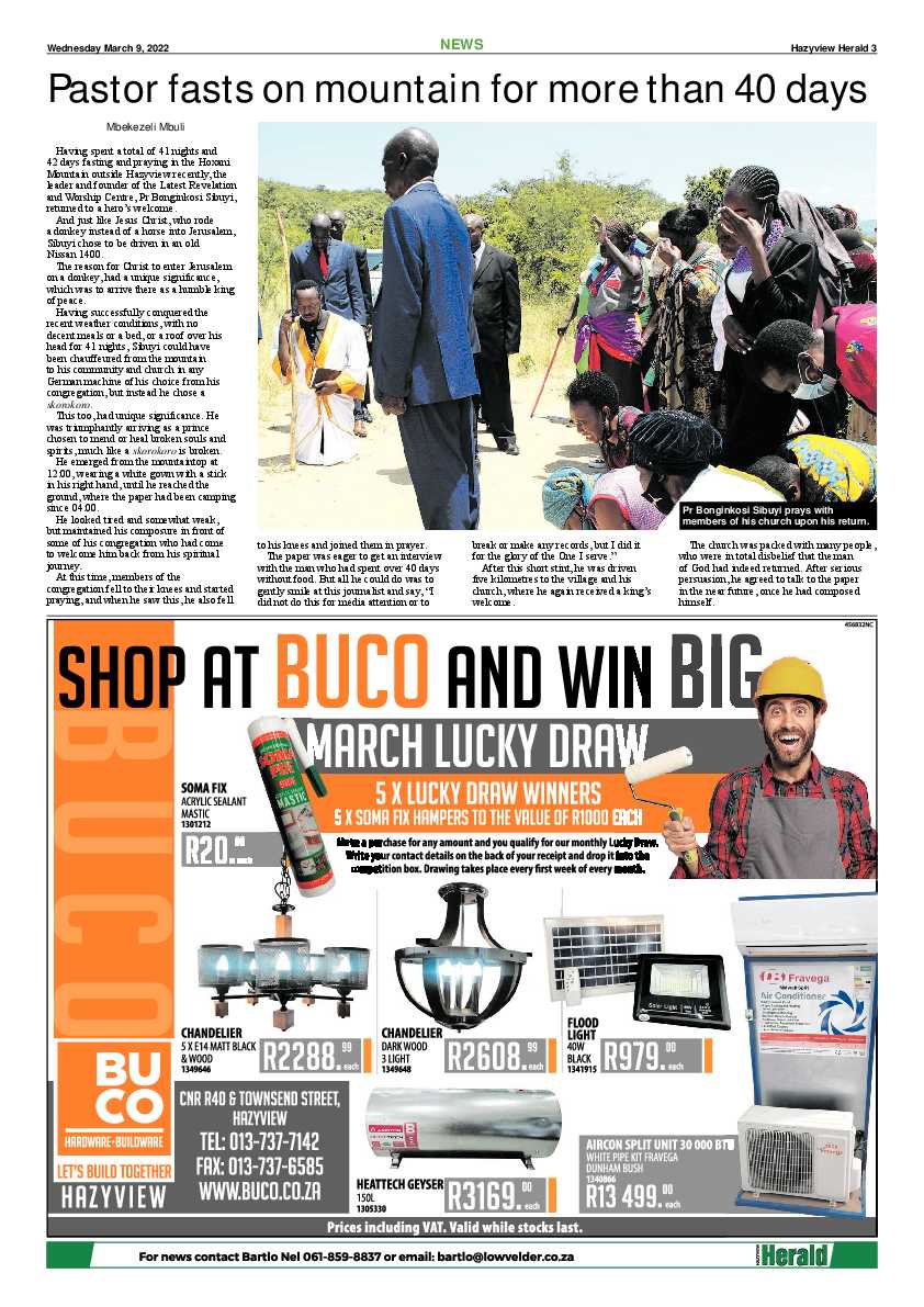 Hazyview Herald 9 March 2022 page 3