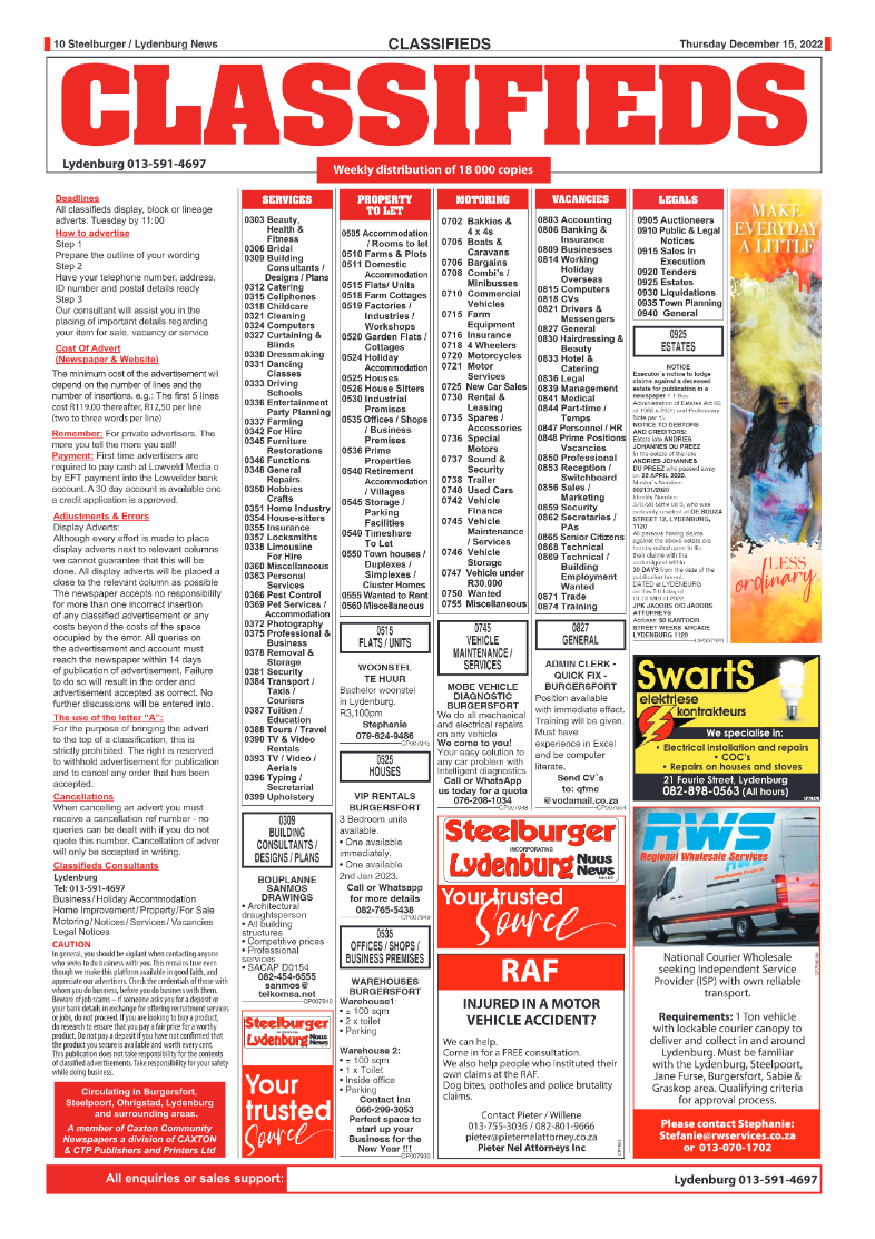 Steelburger News 15 December 2022 page 10