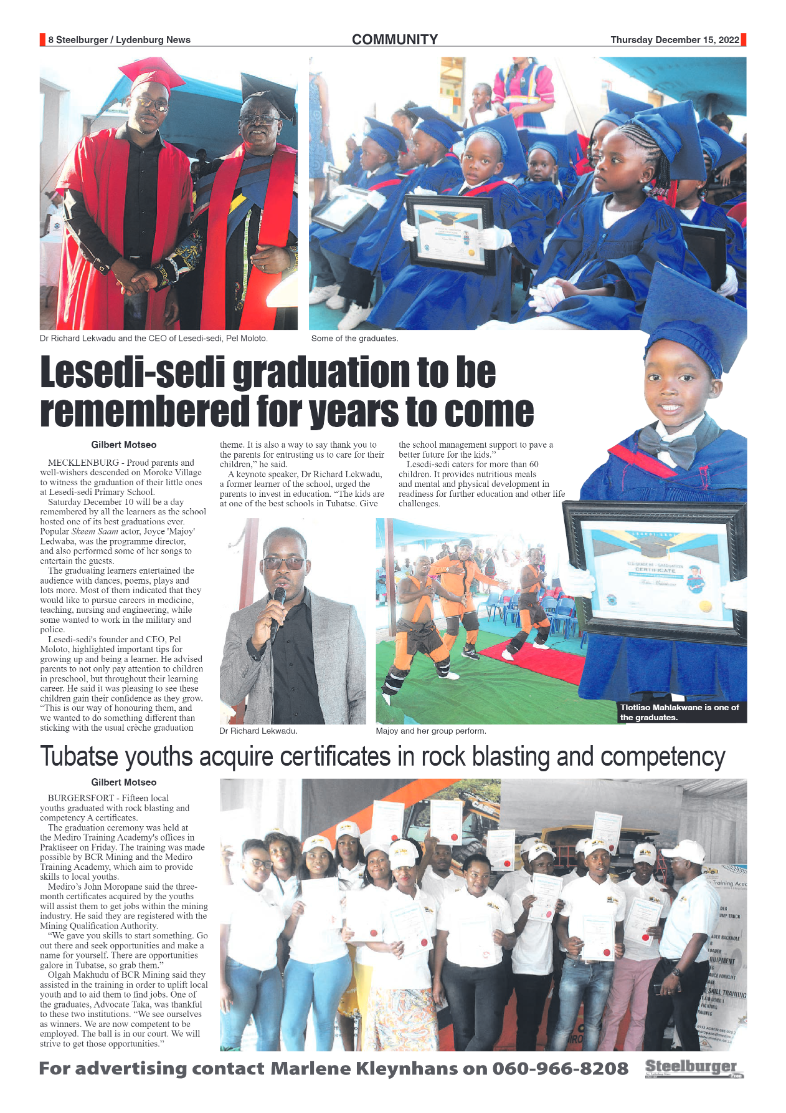 Steelburger News 15 December 2022 page 8