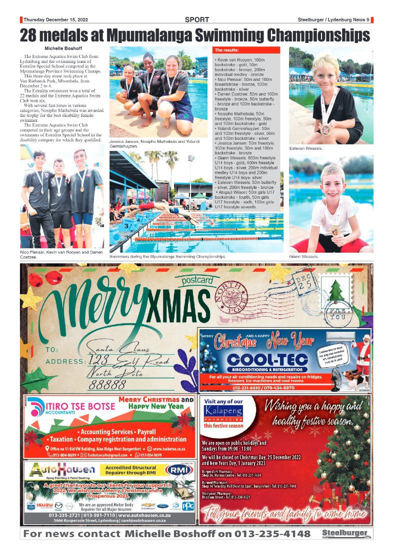 Steelburger News 15 December 2022 page 9