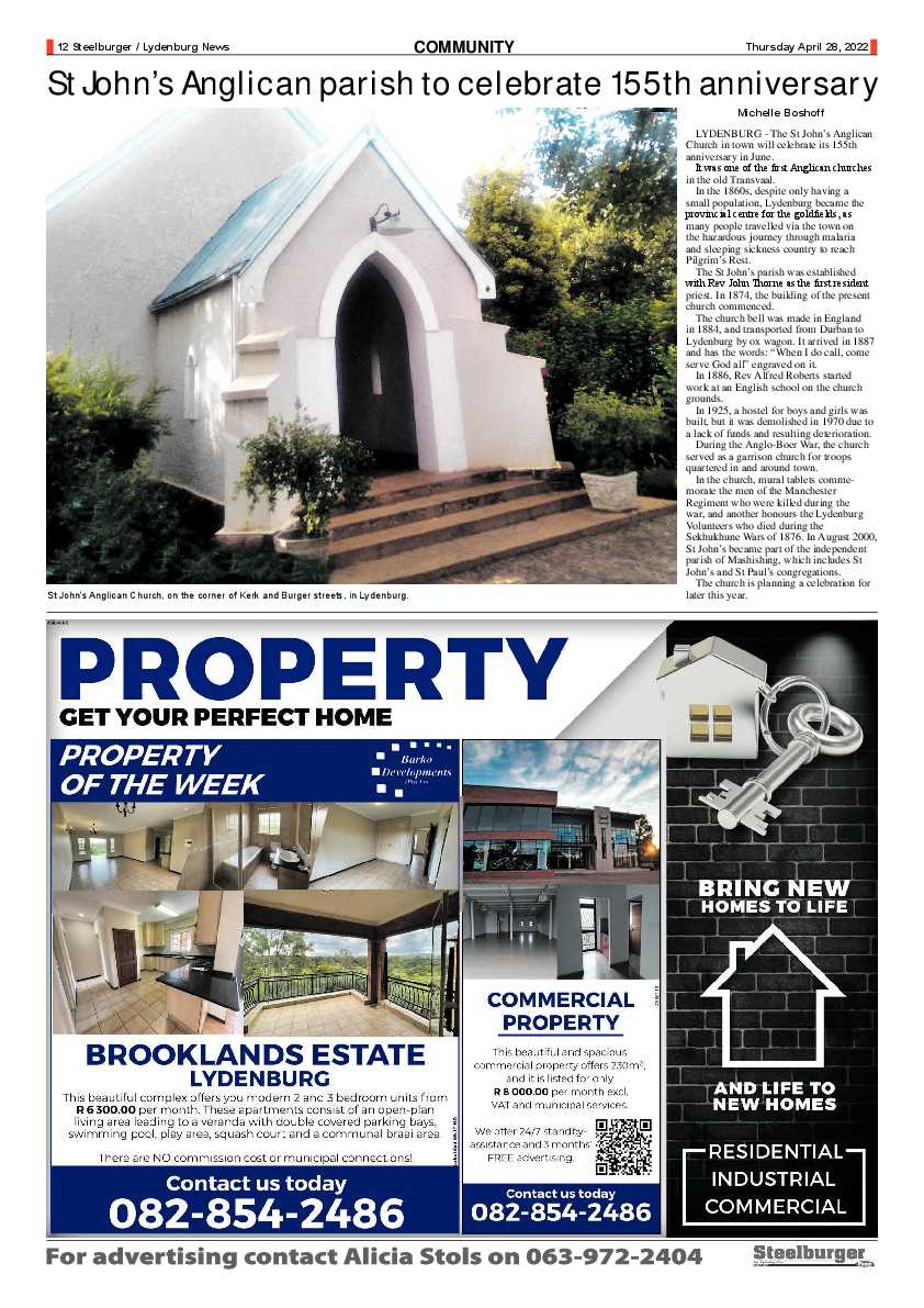 Steelburger News 28 April 2022 page 12