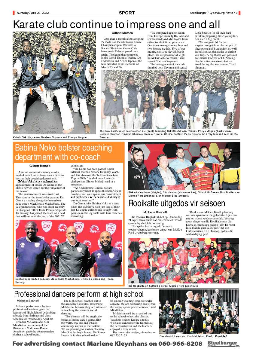 Steelburger News 28 April 2022 page 19