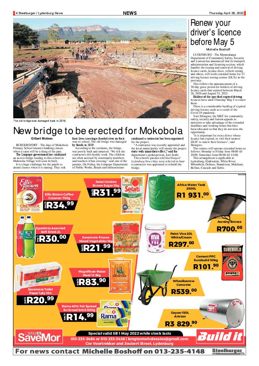 Steelburger News 28 April 2022 page 4