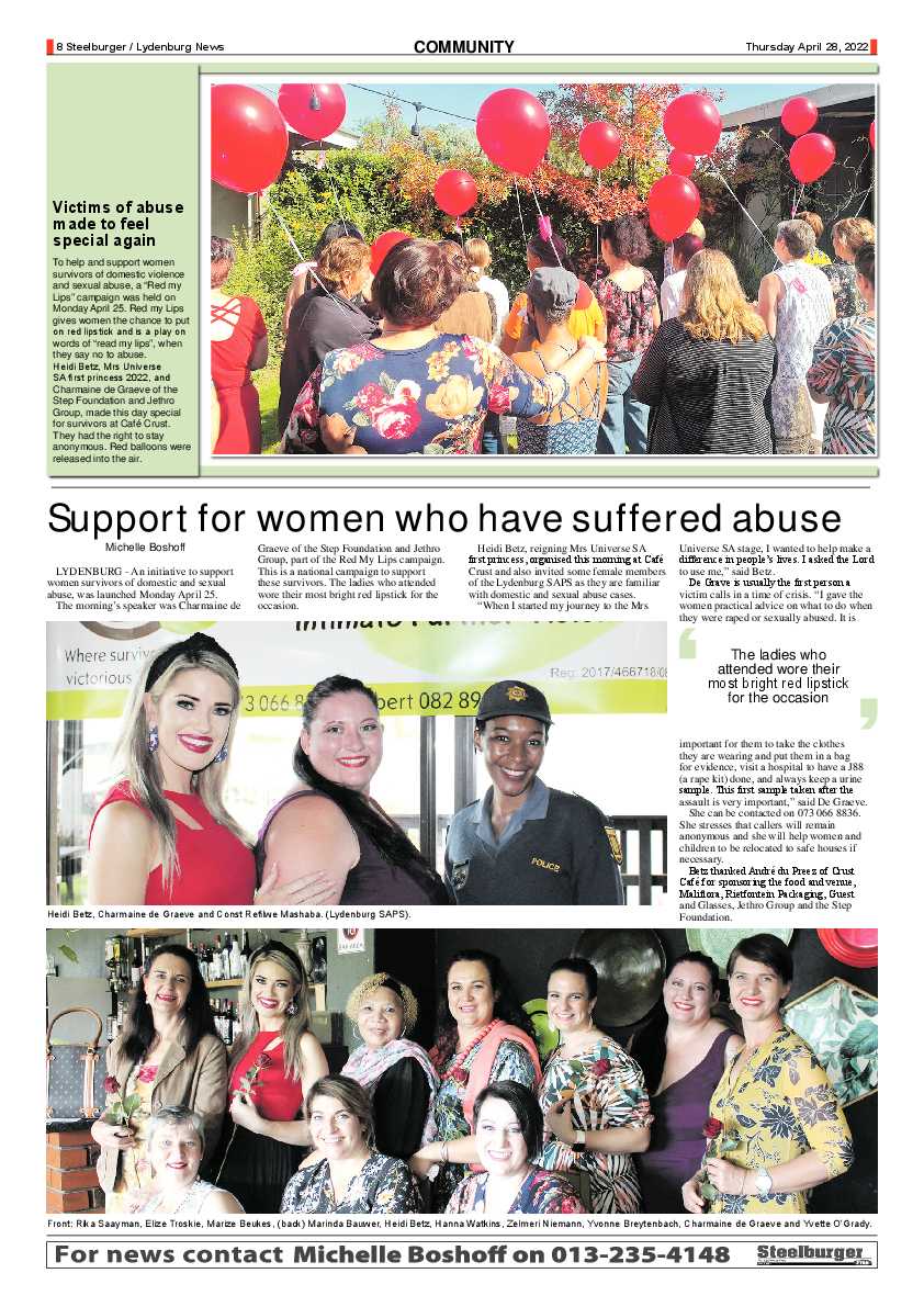 Steelburger News 28 April 2022 page 8